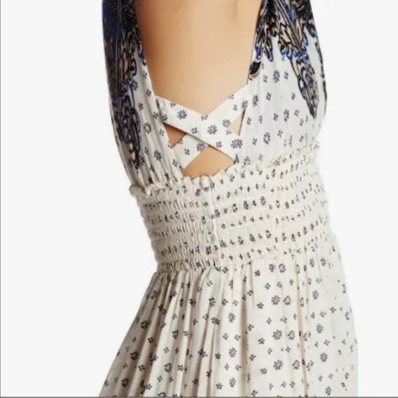 FREE PEOPLE Walking Through Dreams Mini Skater Dress Size small Sleeveless - Picture 3 of 8